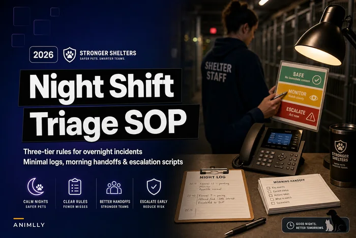 Night-shift triage and escalation SOP: a three-tier incident matrix and morning handoff templates
