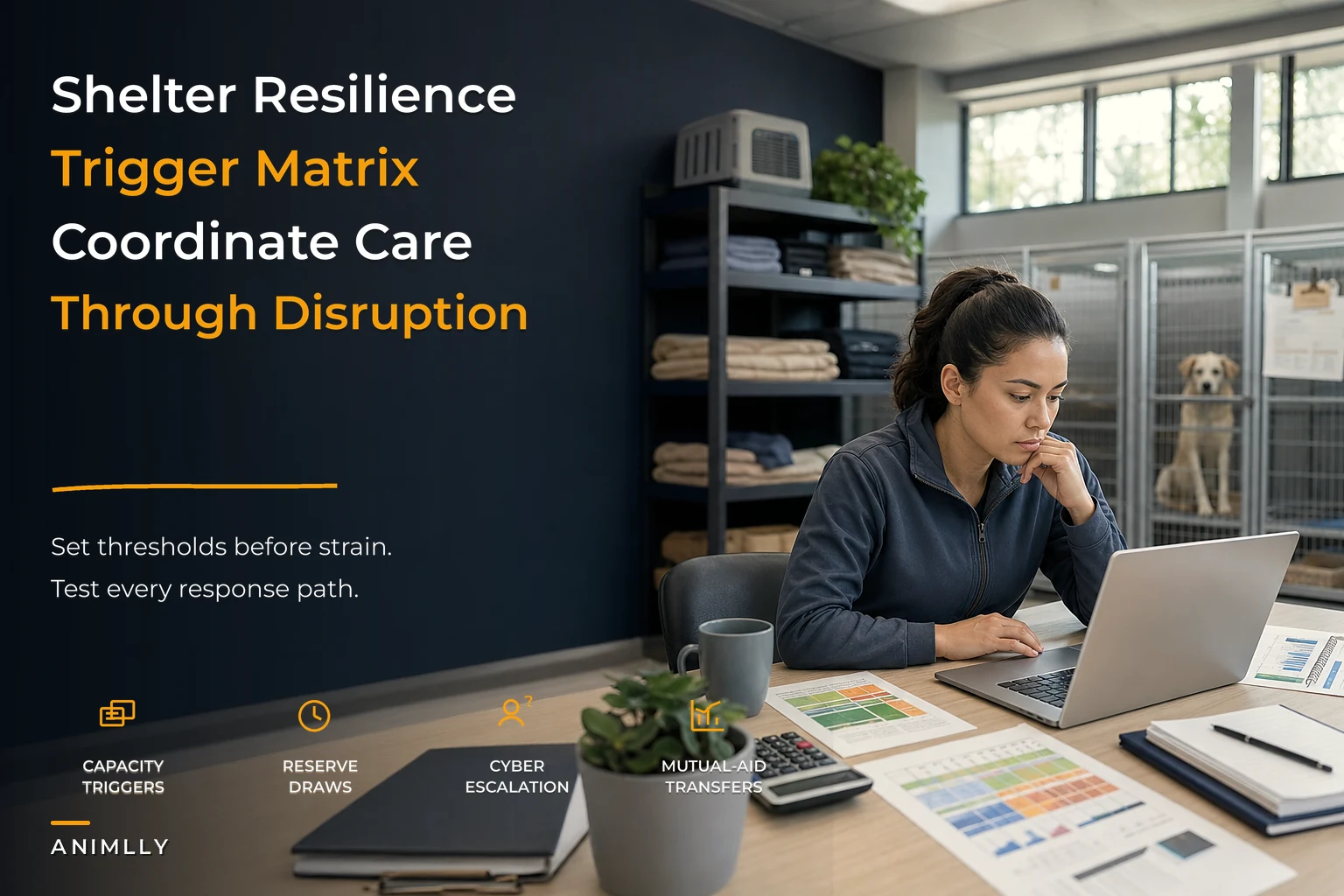 Shelter resilience framework for finance, surge and cyber continuity