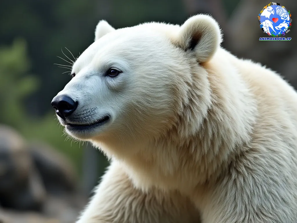 アルビノツキノワグマのイメージ画像