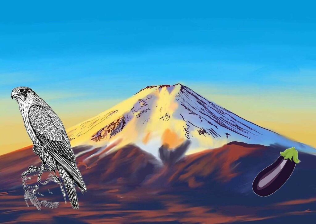 First Mount Fuji, Second Hawks, Third Eggplants