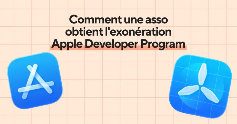 Animalert sur l'App Store, rendue possible par l'exonération du Apple Developer Program pour les associations