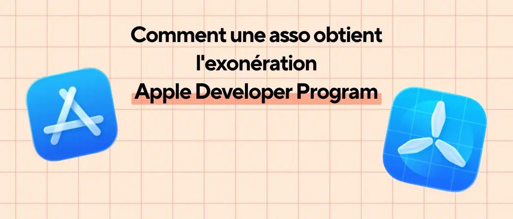 Animalert sur l'App Store, rendue possible par l'exonération du Apple Developer Program pour les associations