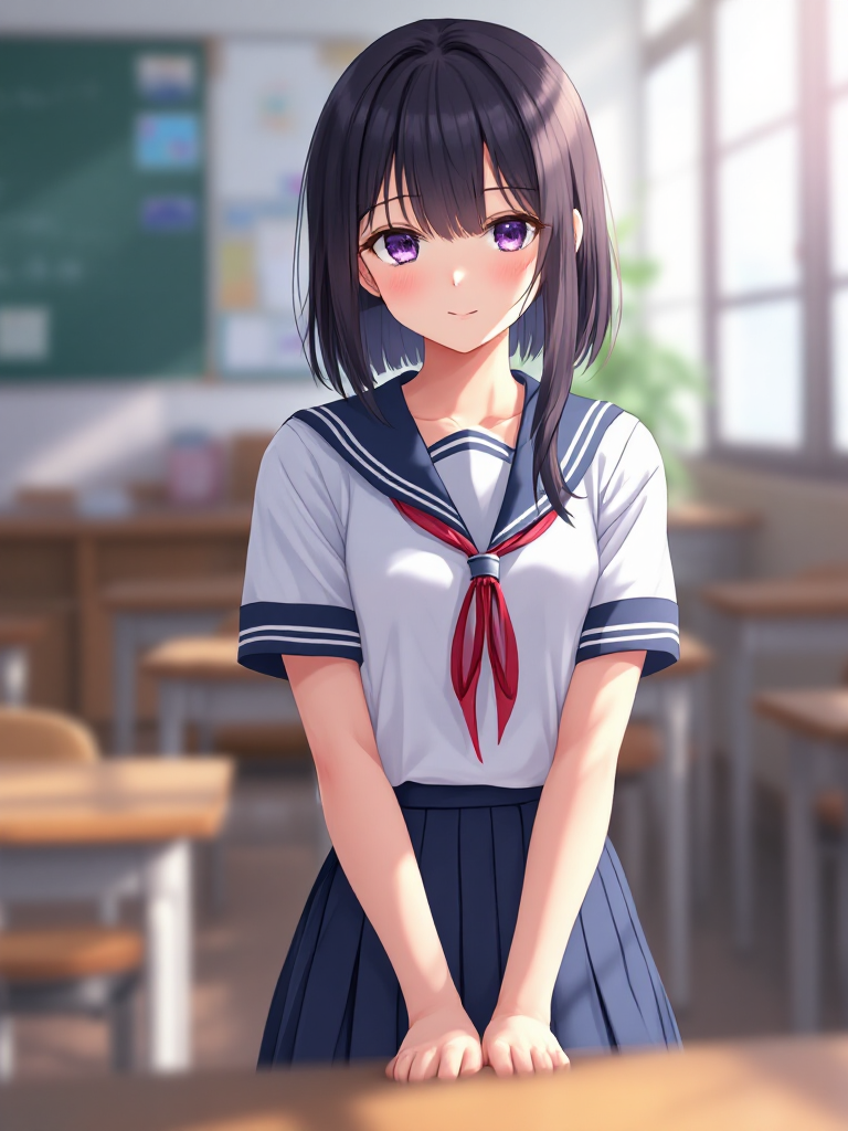 Anime Girl Portrait AI Prompt — Free Recipe (ComfyStudio) - FLUX (curated anime workflow) で生成した AI イラスト プレビュー