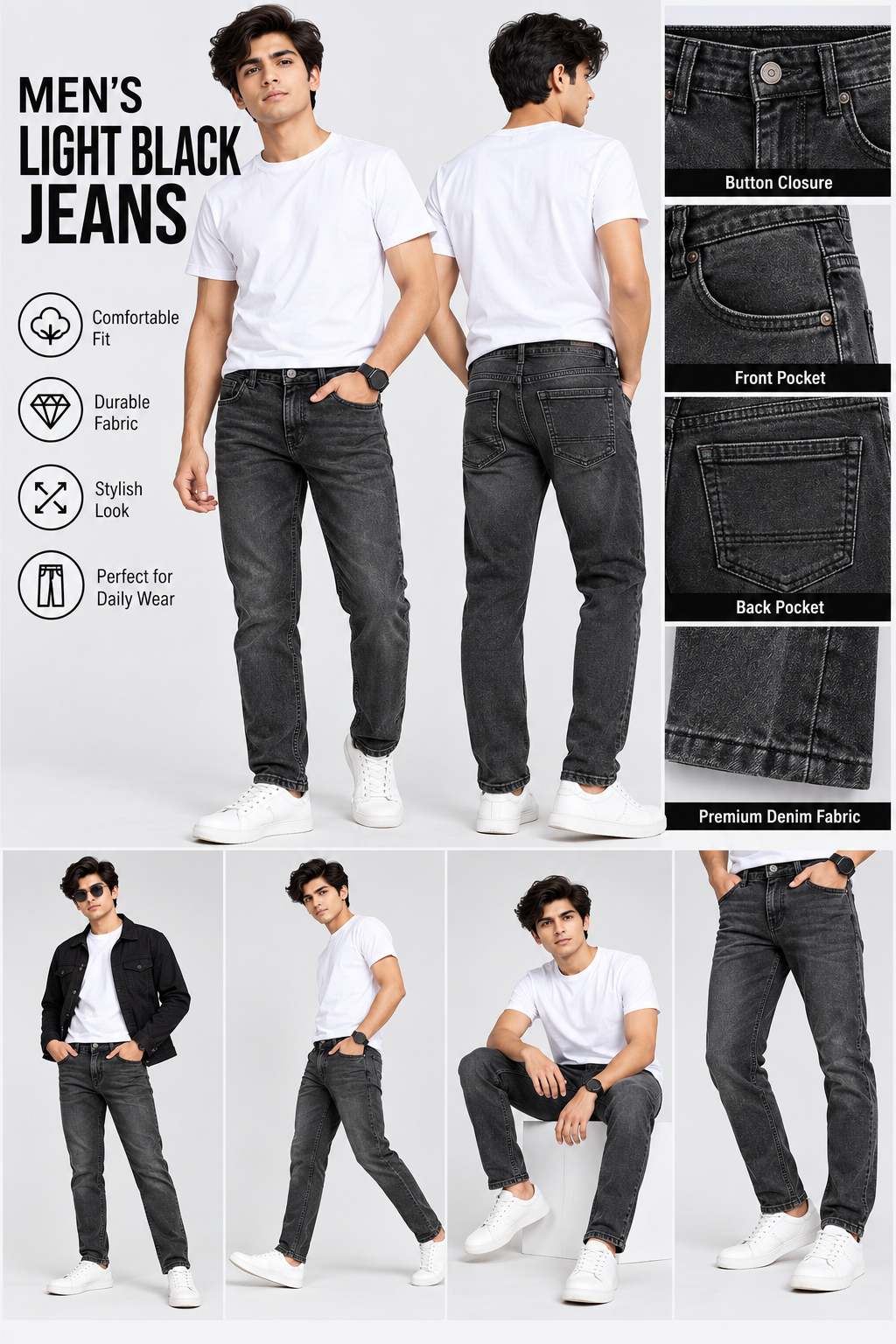 Men's Black Jeans