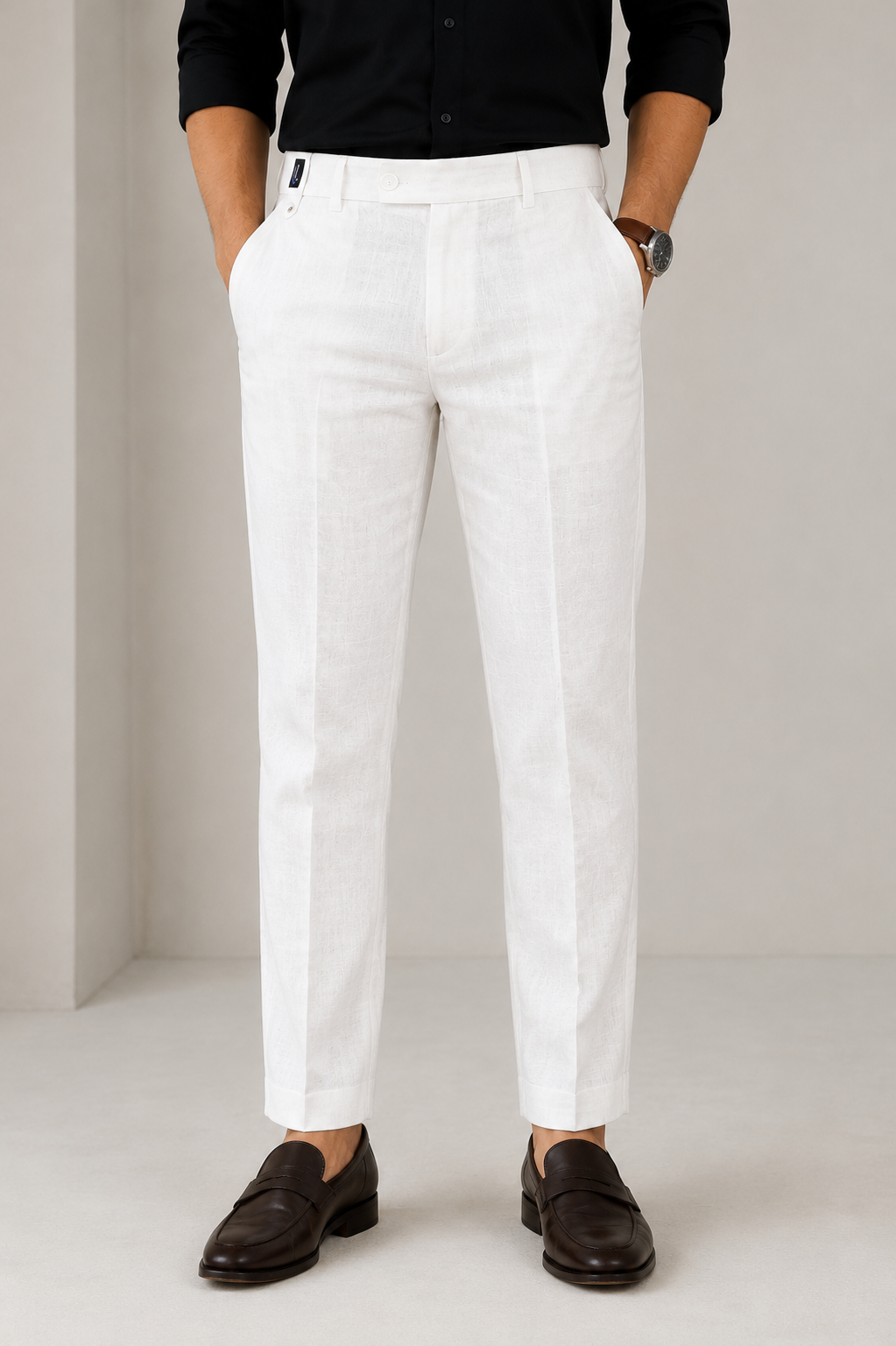 Men's formal pants linen
