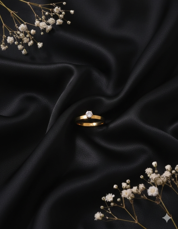 Anel Solitário Zircônia Lilás