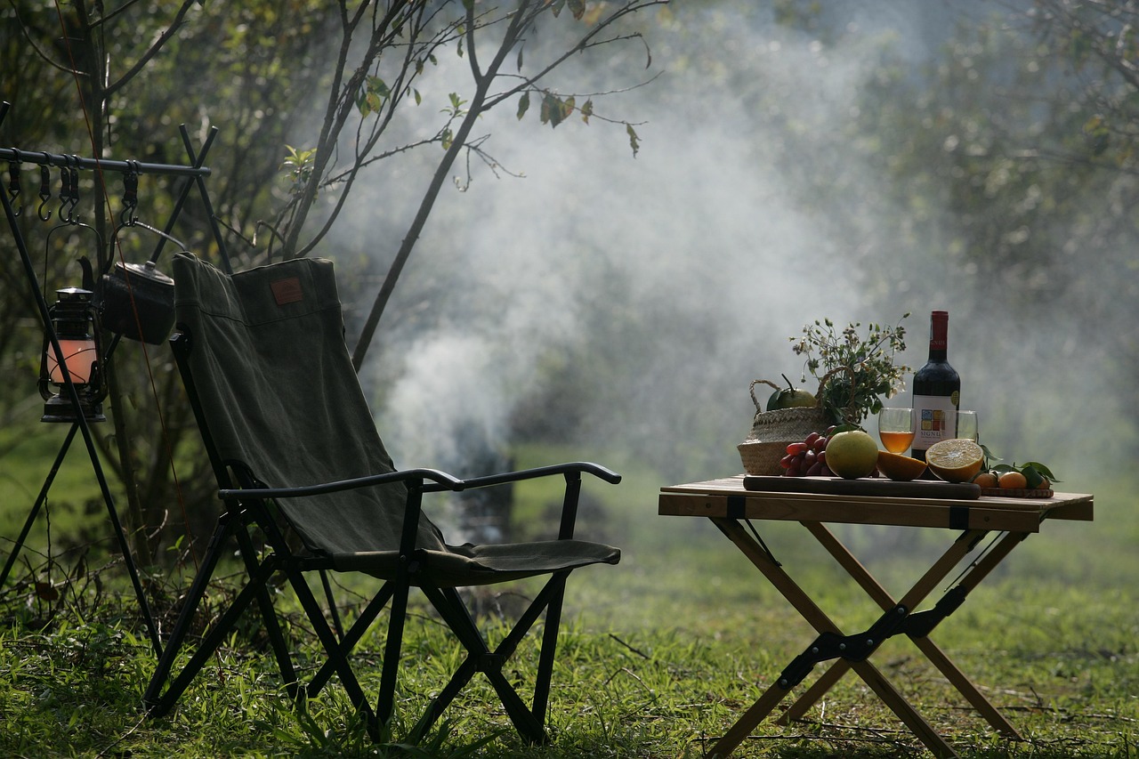 Chaise de camping pliable