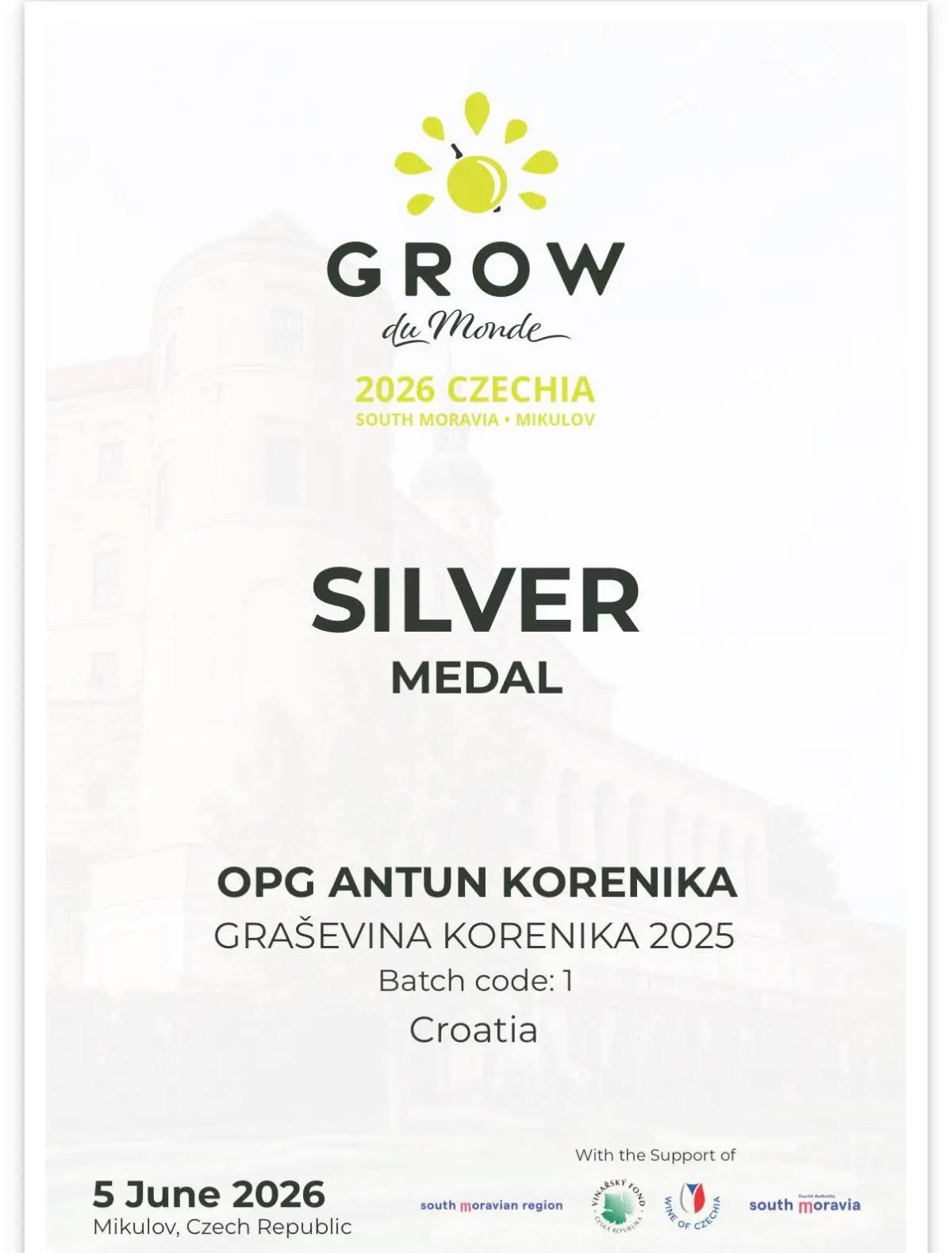 Veliki međunarodni uspjeh našeg člana Antuna Korenike