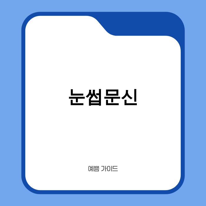 안전한 눈썹문신 시술을 받는 장면