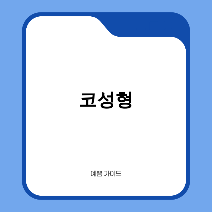 2025년 코성형 최신 트렌드