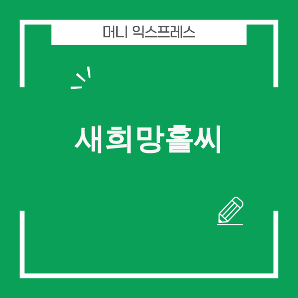2025년 새희망홀씨 대출 완전정복 가이드