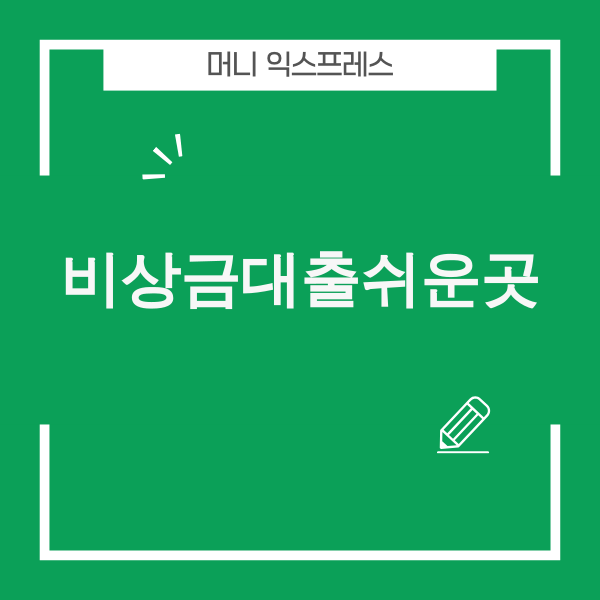 비상금대출 정보 이미지