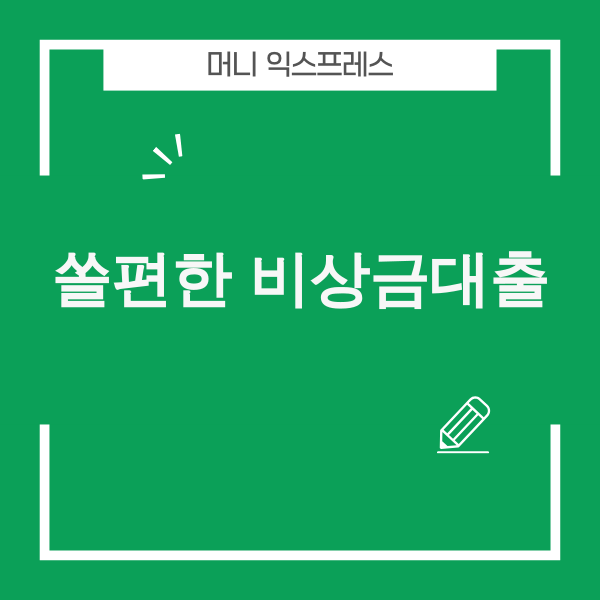 신한 쏠편한 비상금대출 이미지