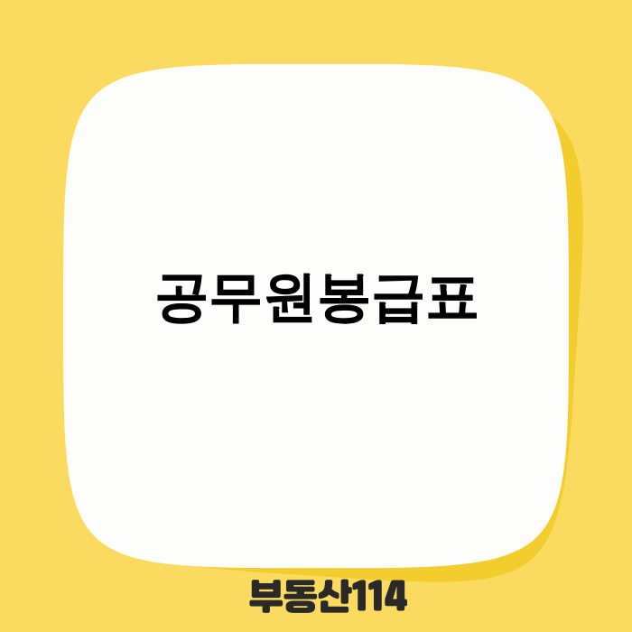 2026년 공무원 봉급표 인상률 및 9급 초임 변화 분석