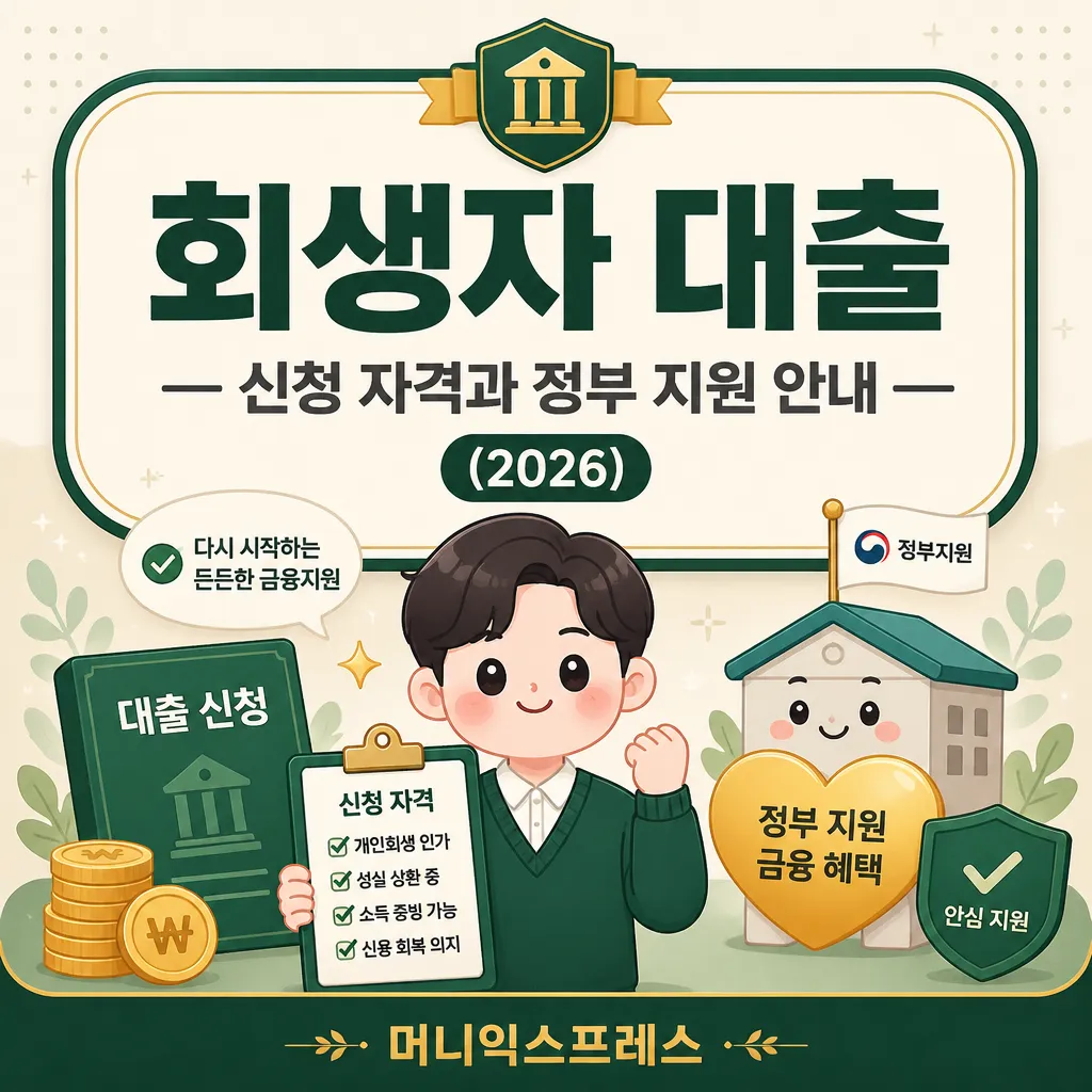 회생자대출 신청 자격 안내