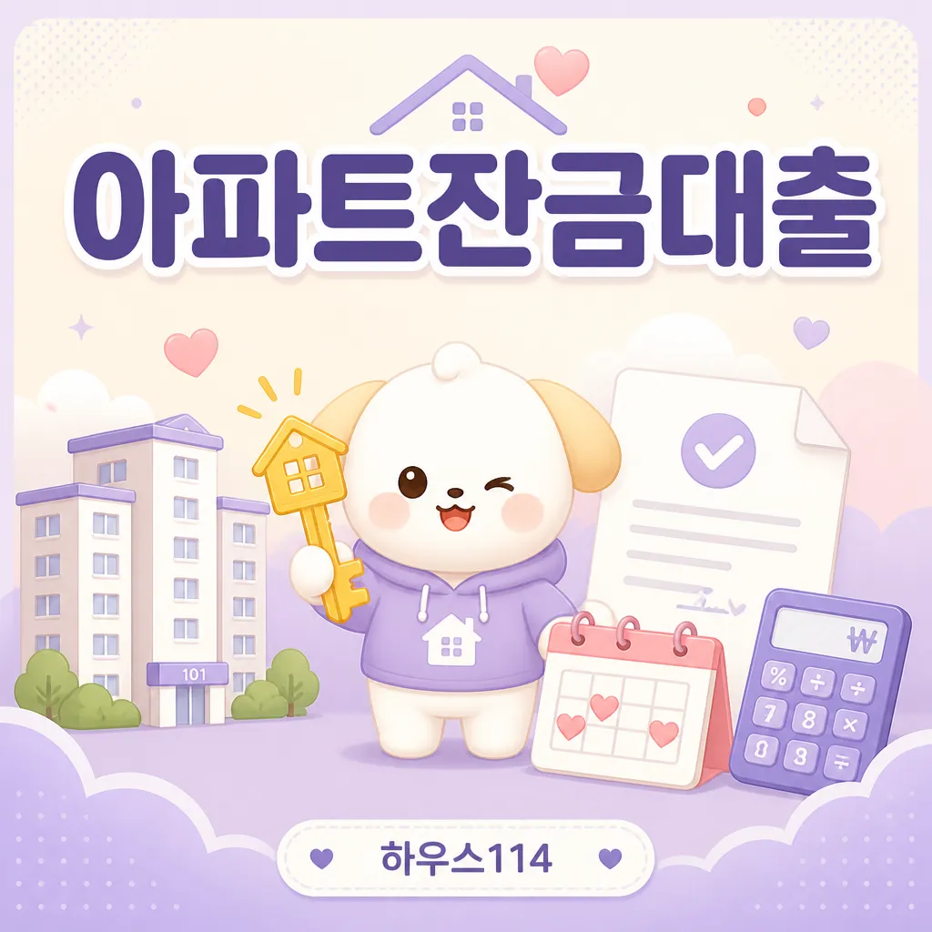 아파트잔금대출 — 6억 한도 규제와 부족 자금 대처 안내 (2026)