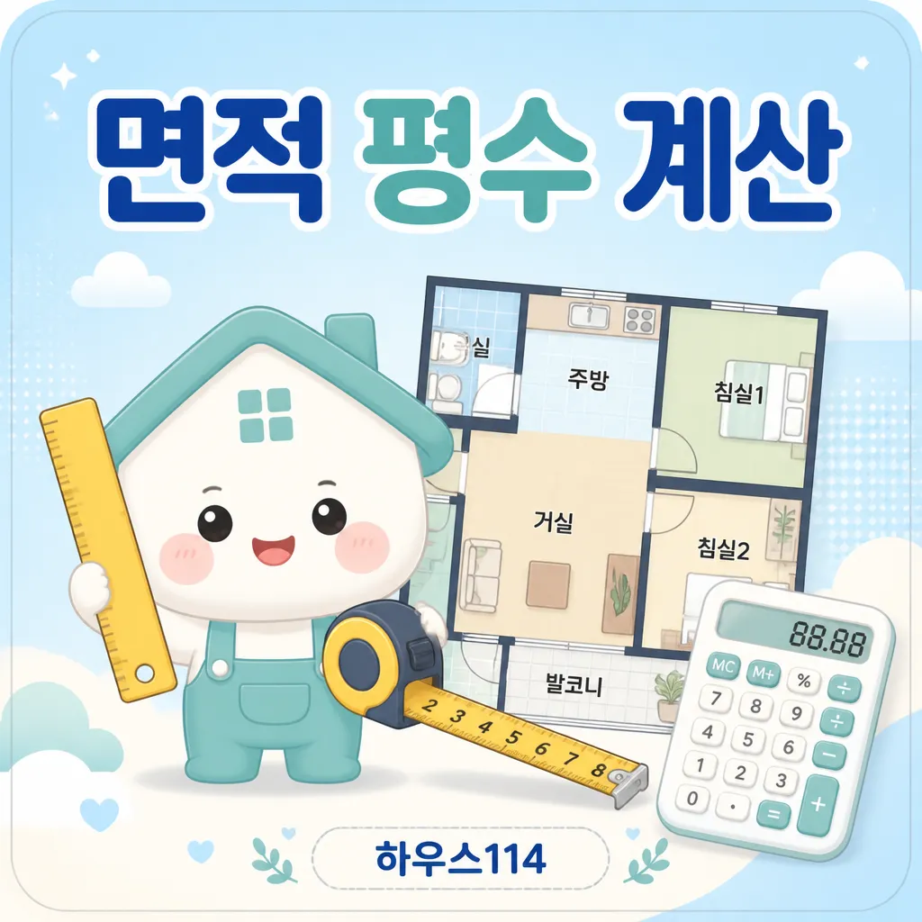 면적평수계산 — 전용·공급·계약 면적 구분과 평수 환산 안내