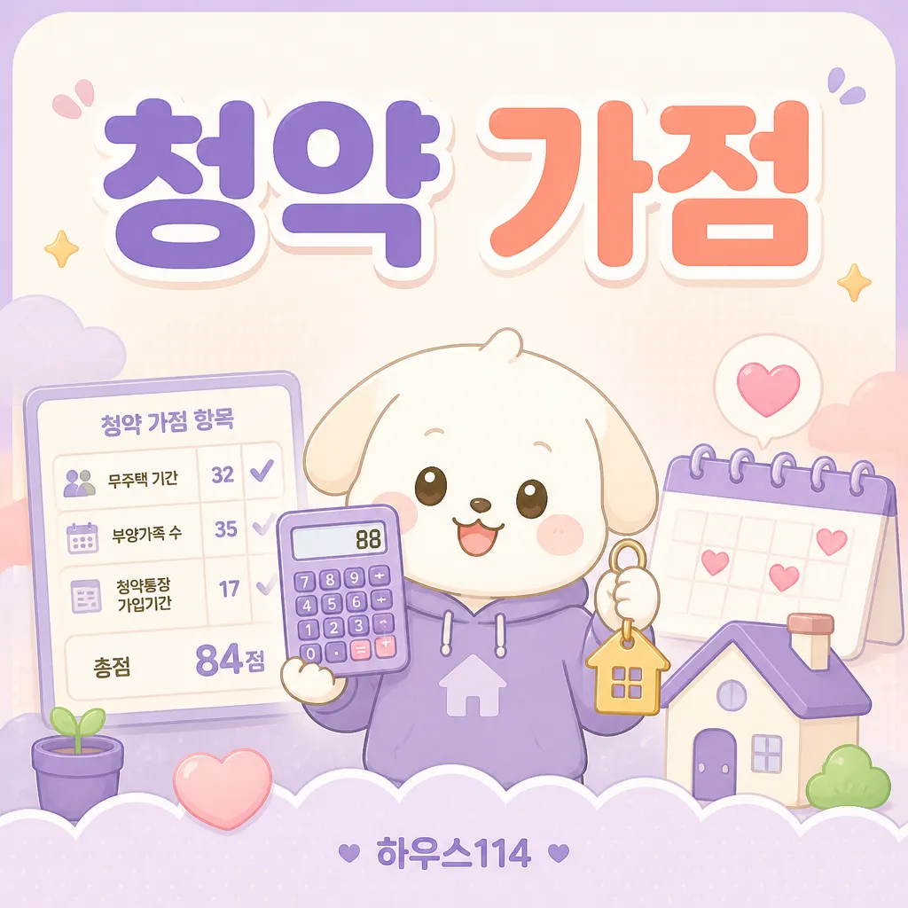 청약 가점 안내 일러스트