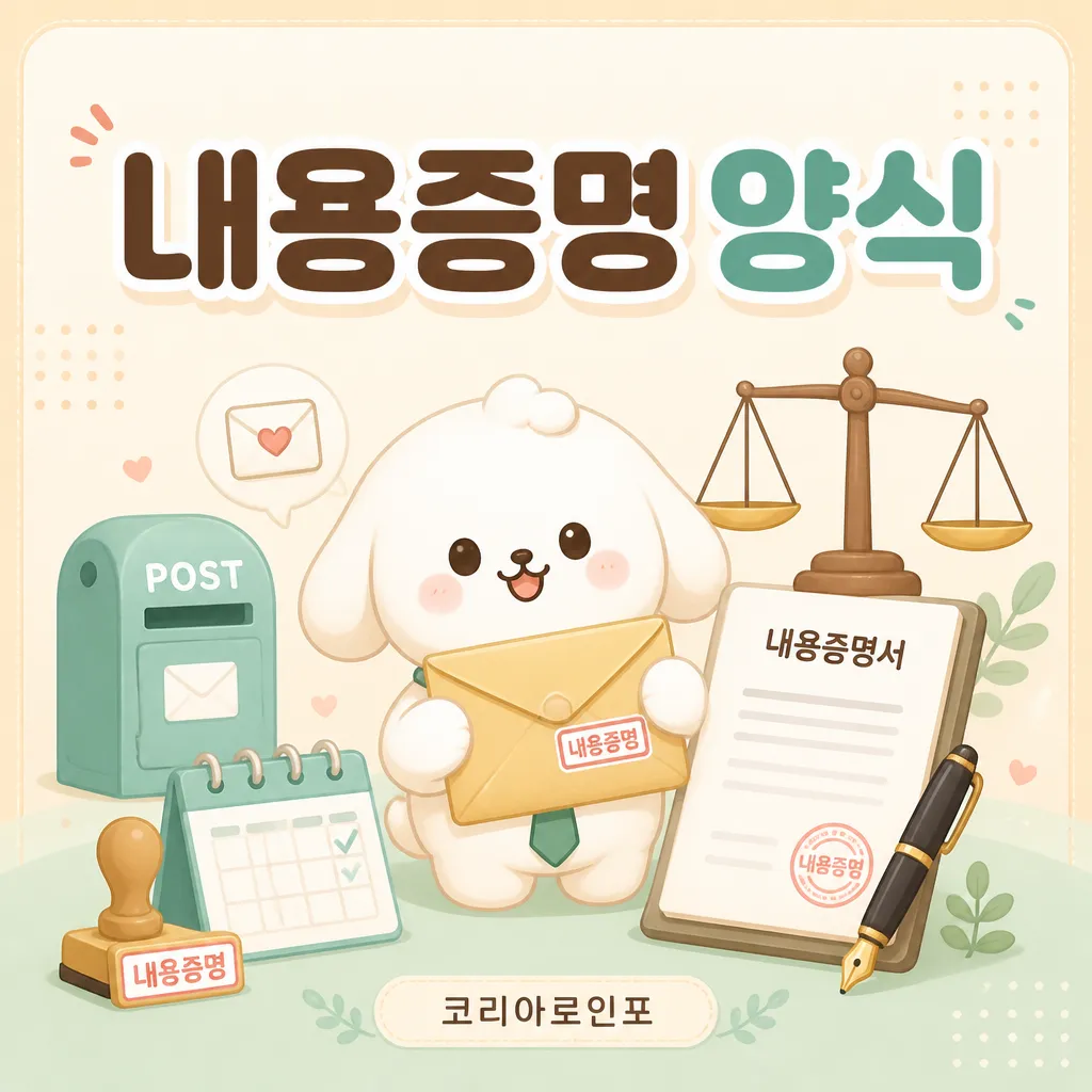 내용증명 작성 양식 가이드 썸네일