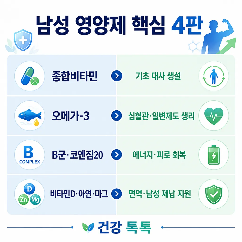 코스트코 남성 영양제 핵심 4판 카와이 인포그래픽