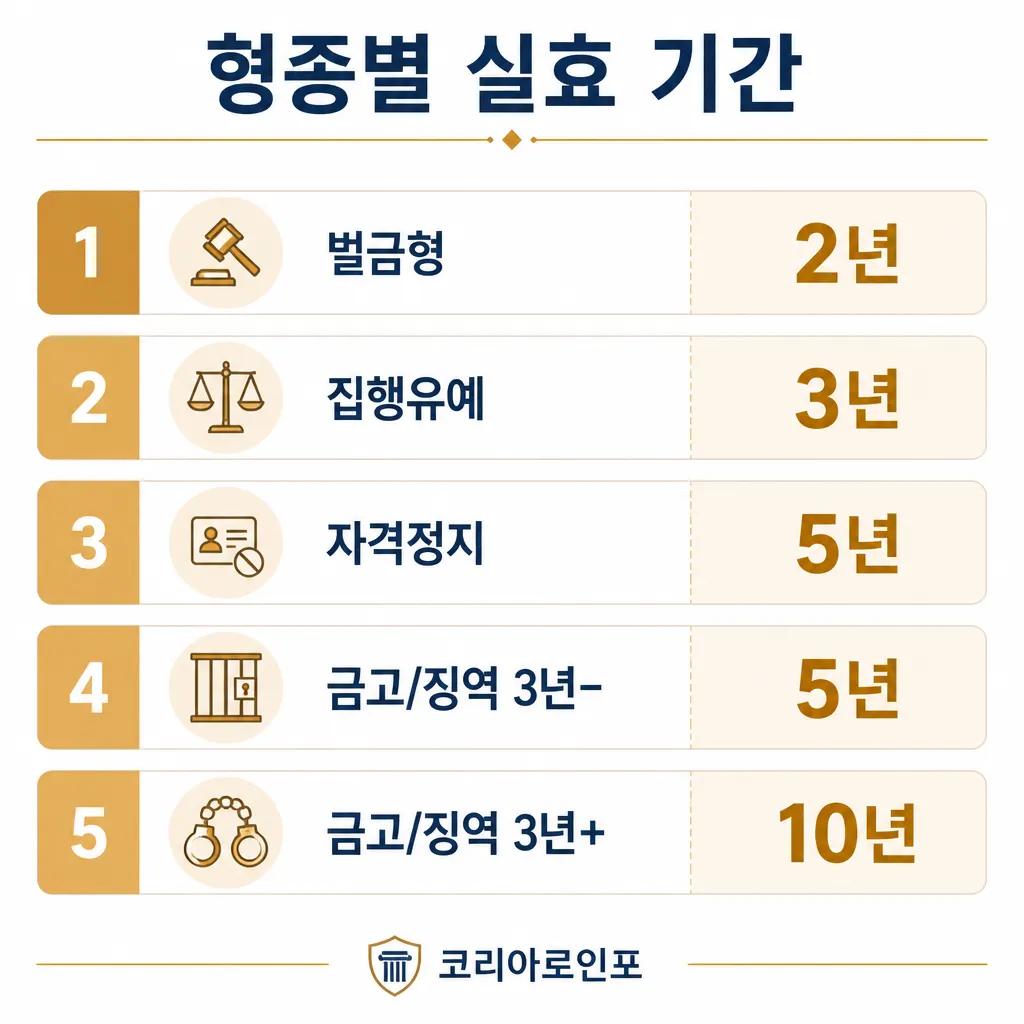 형종별 실효 기간 시뮬레이션 인포그래픽