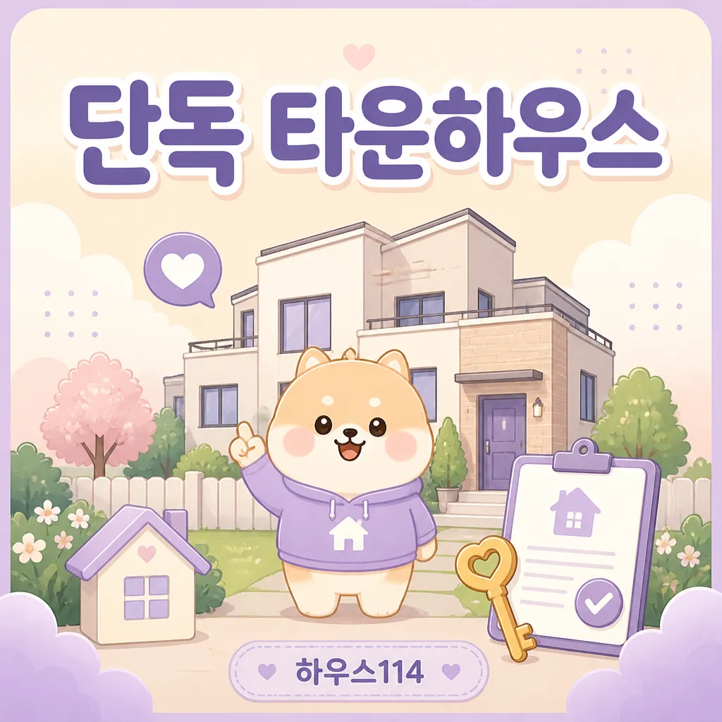 단독 타운하우스 — 입주 전 점검 항목과 계약 안내 (2026)