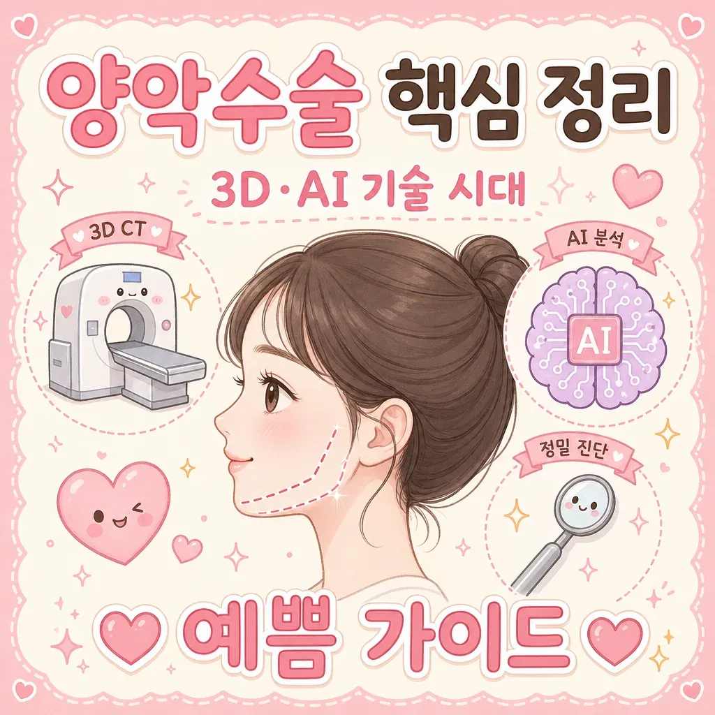양악수술 핵심 정리 카와이 인포그래픽