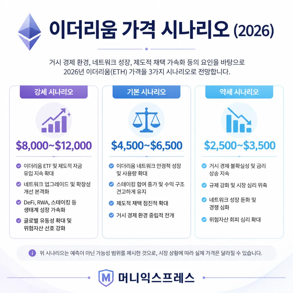 이더리움 가격 시나리오 카와이 인포그래픽