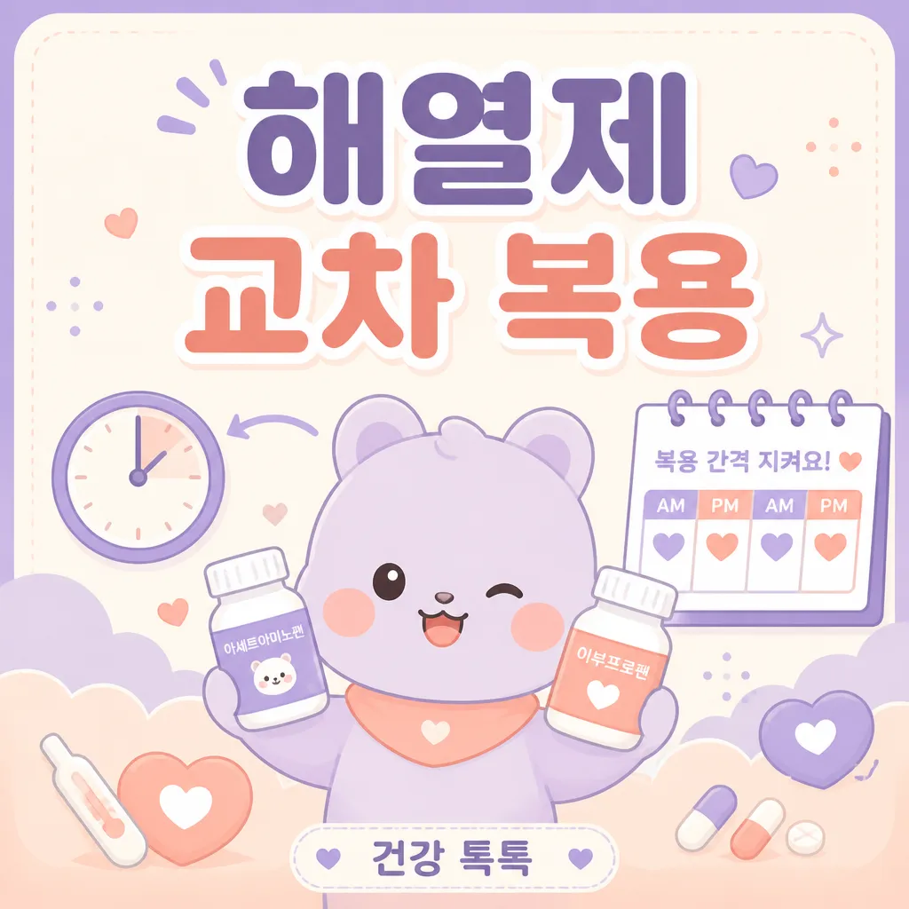 해열제 교차 복용 — 아기 용량과 시간 간격 안내 (2026)