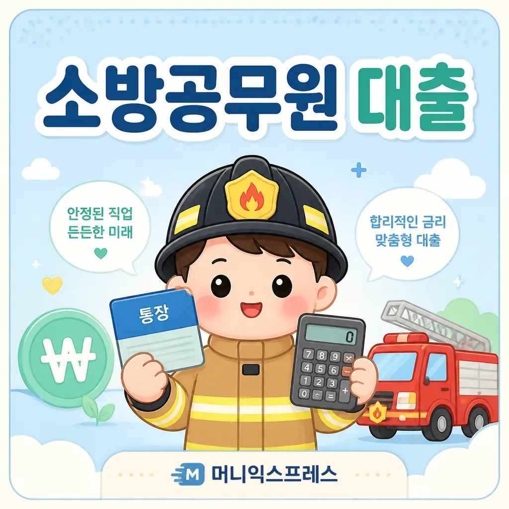 소방공무원대출 — 1금융권·공제회 자격과 금리 안내 (2026)