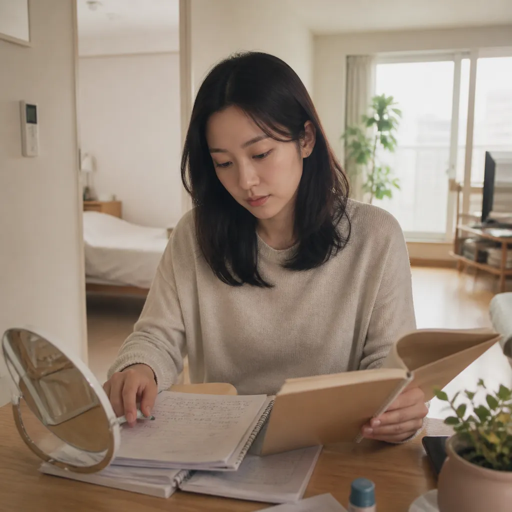 강남 눈성형 — 가정에서 정보를 비교 검토하는 모습