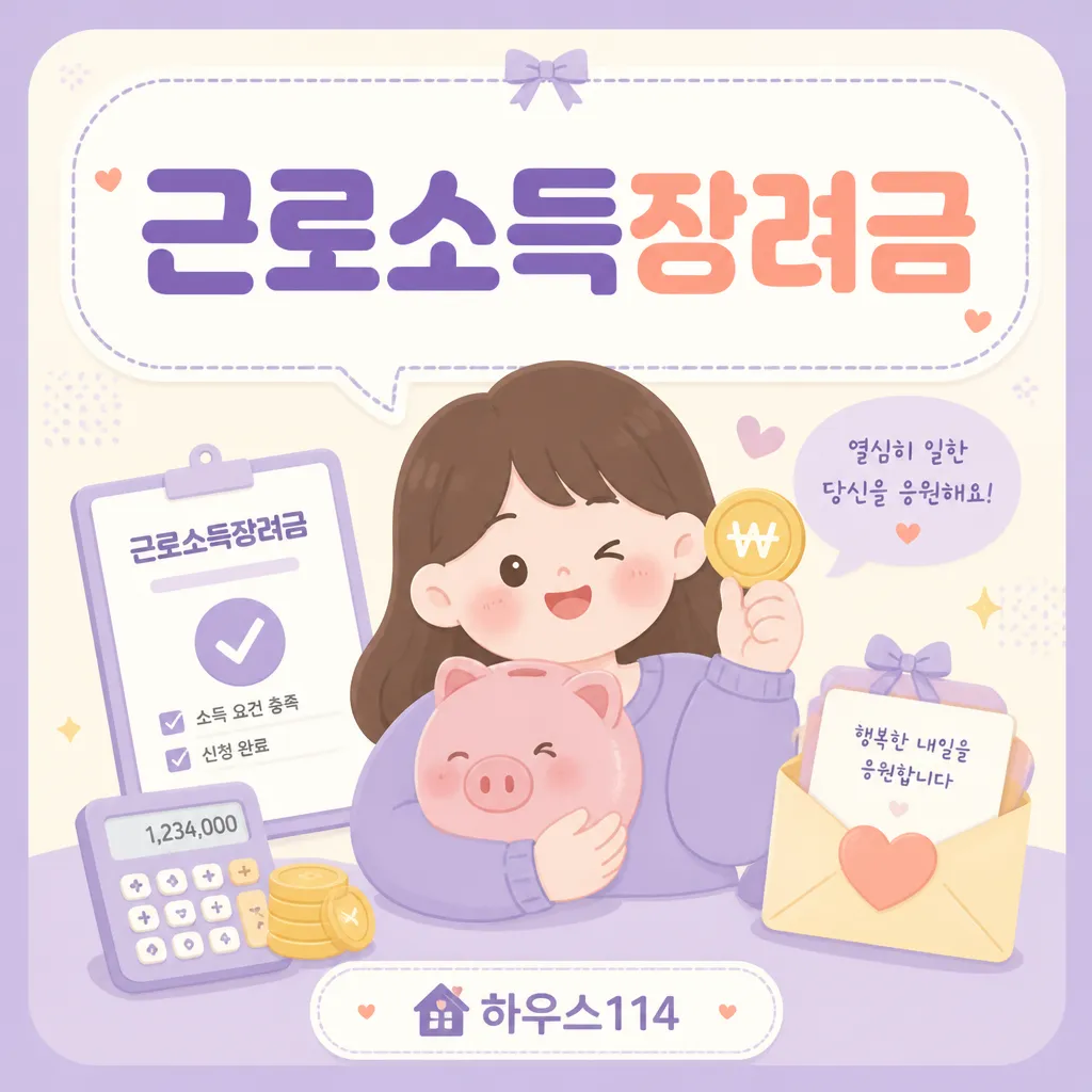 근로소득장려금 안내 일러스트