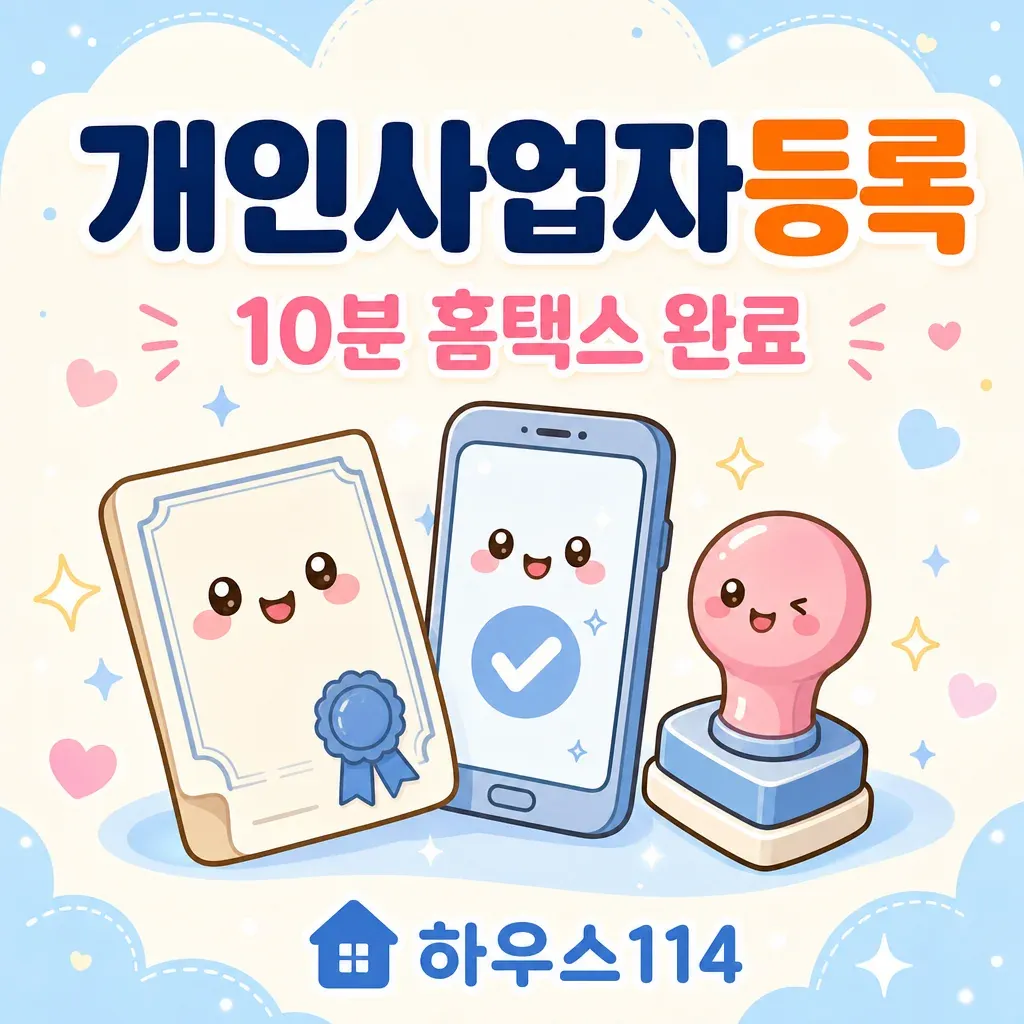 개인사업자등록 핵심 정리 카와이 인포그래픽