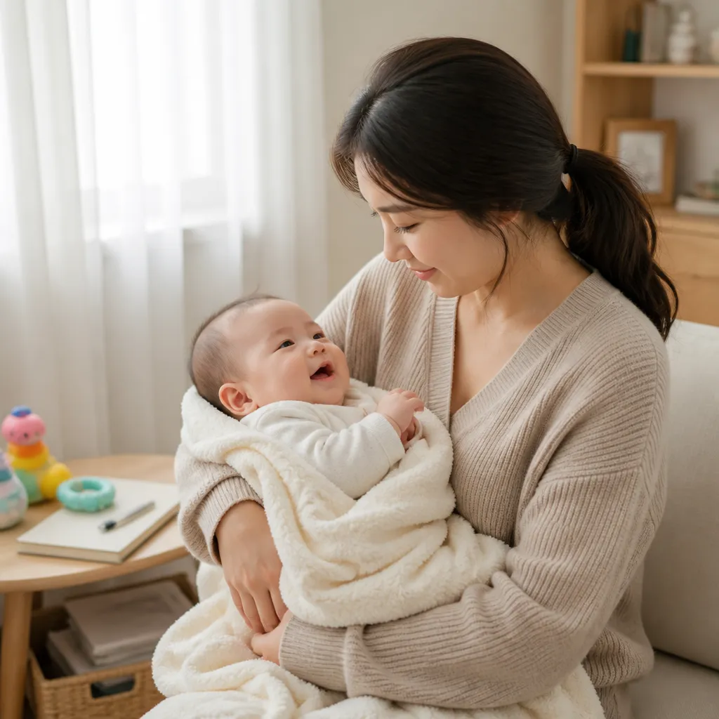 화염상모반 영유아기 가정 케어 모습