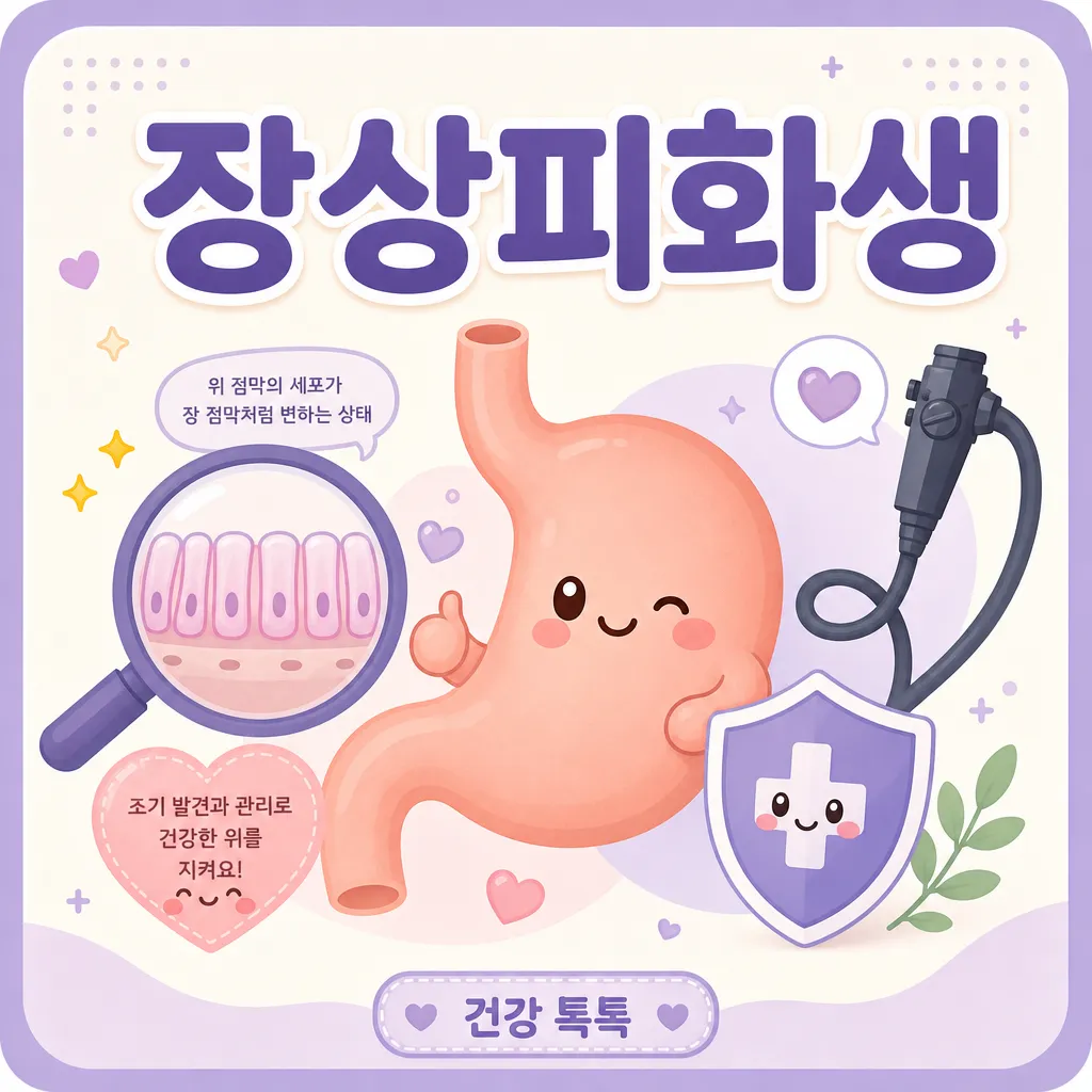 장상피화생 — 위 점막의 장상피 변화와 관리 가이드 대표 이미지
