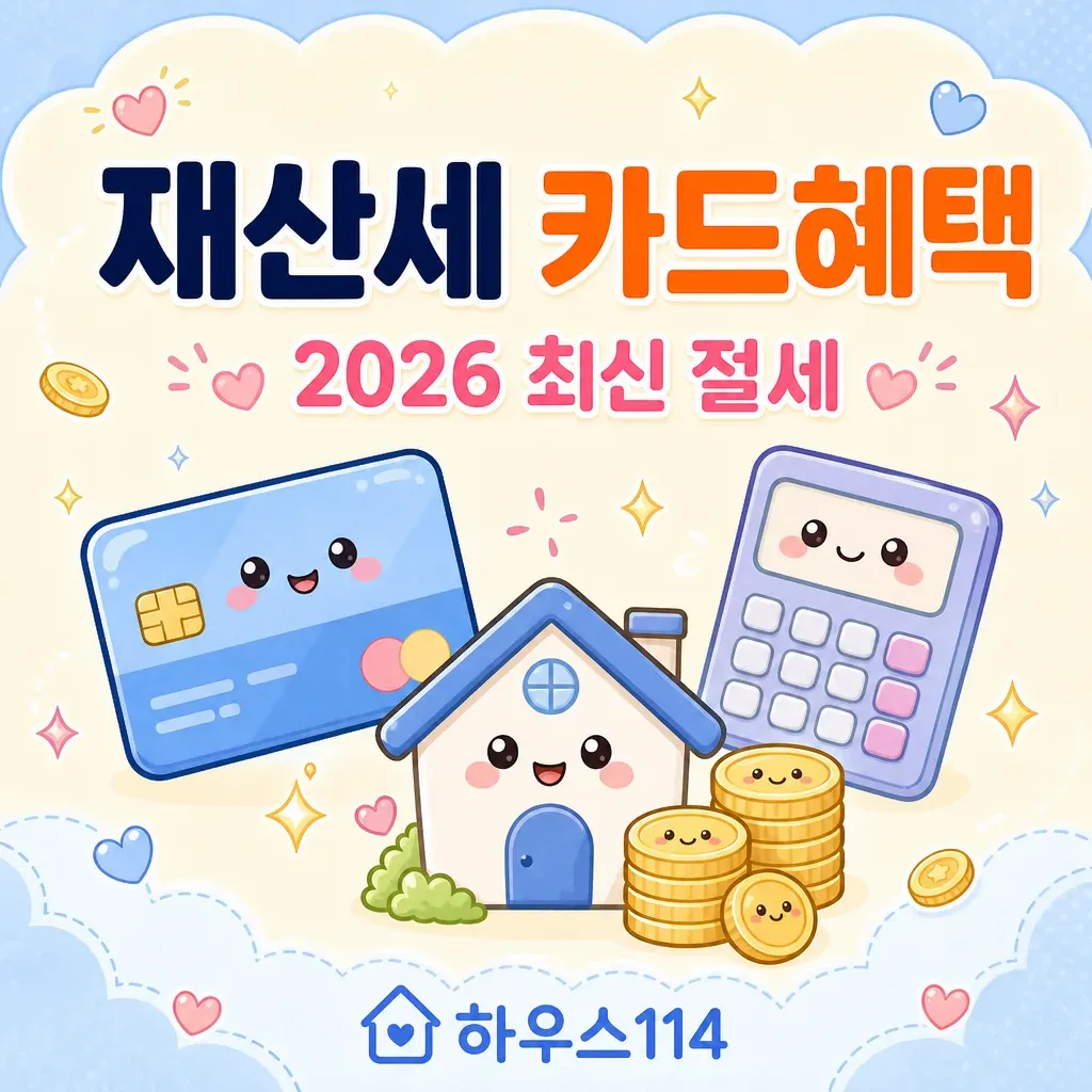 재산세카드혜택 핵심 정리 카와이 인포그래픽