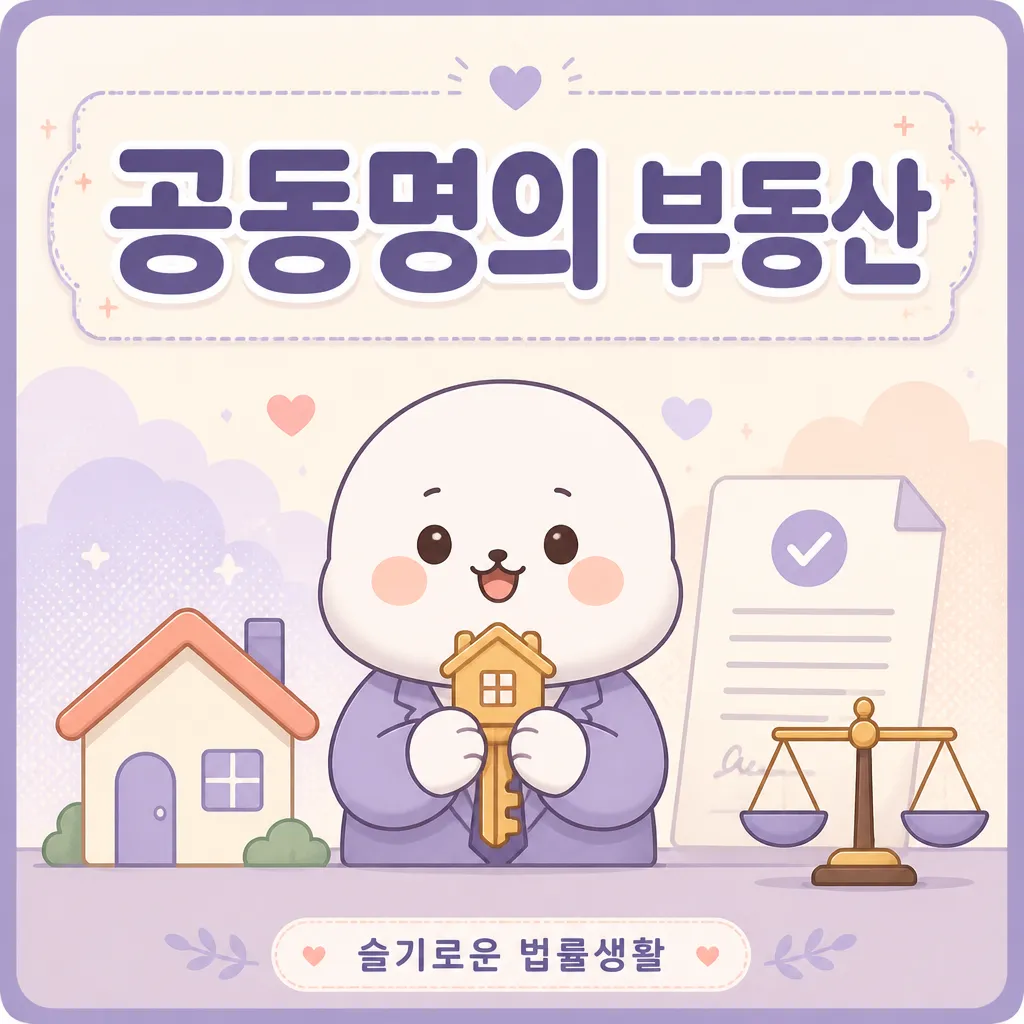 공동명의 부동산 — 재건축·담보·이혼 분할 안내 (2026)