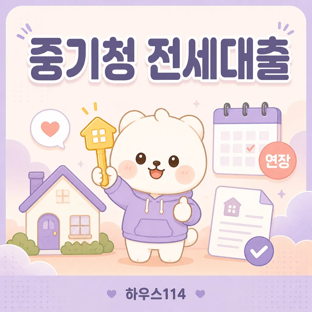 중기청 전세대출 안내 일러스트