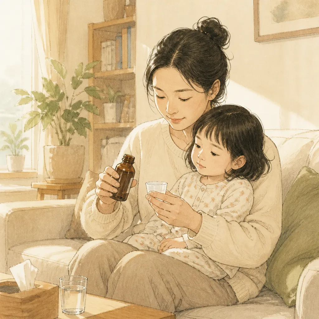 맥시부펜 가정 투약 모습