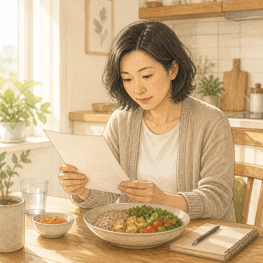 처방전 검토하는 사람