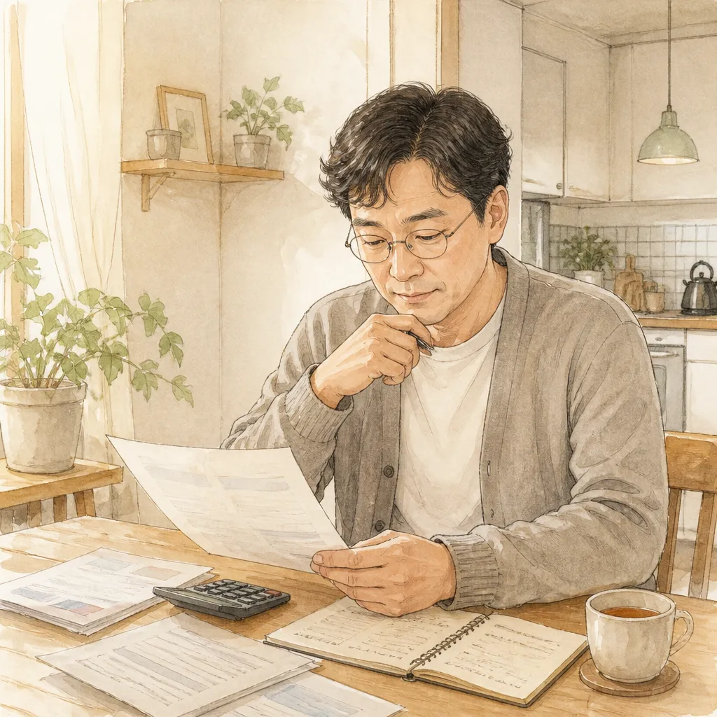 보험 검토하는 사람
