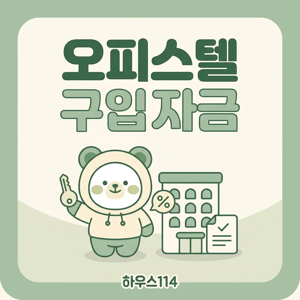 오피스텔 구입 자금 자격·금리와 신청 절차 안내 (2026)