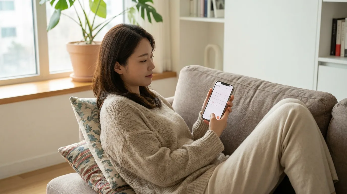 임테기 사용 시기 — 일상에서 캘린더 확인 모습