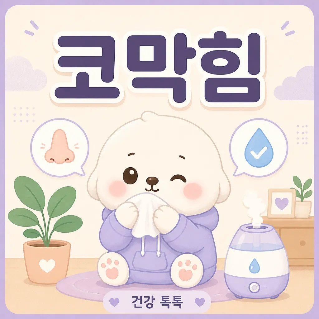 코막힘 원인과 해소법 — 장 건강·실내 공기질 안내