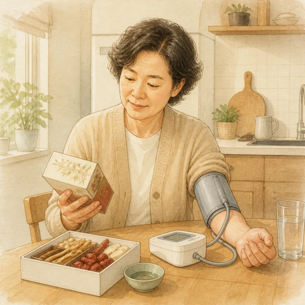 가정에서 혈압 측정하는 사람