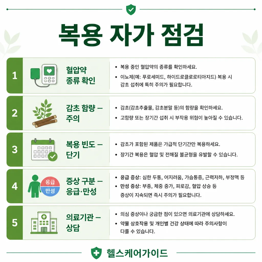 우황청심환 복용 자가 점검 5가지 인포그래픽