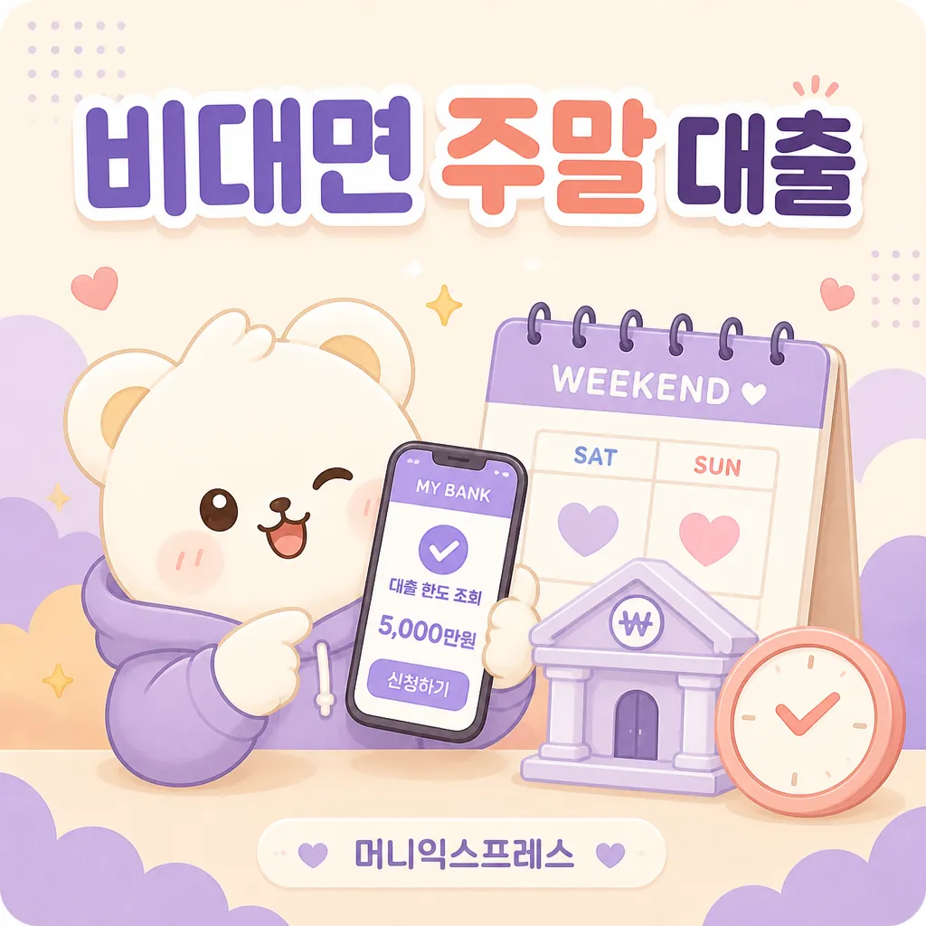 비대면 주말 대출 — 인터넷은행 자격과 금리 안내
