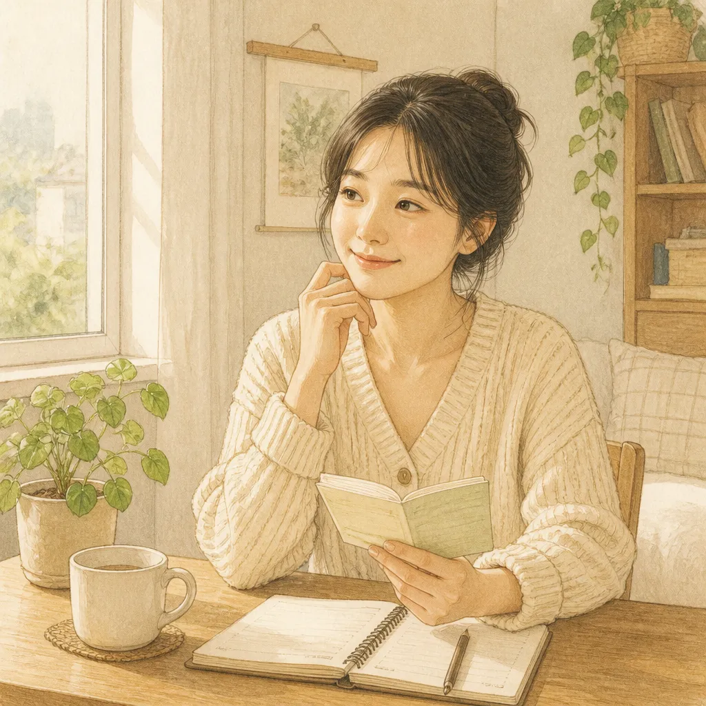 청년주택드림 청약통장 — 가정에서 통장을 검토하는 모습