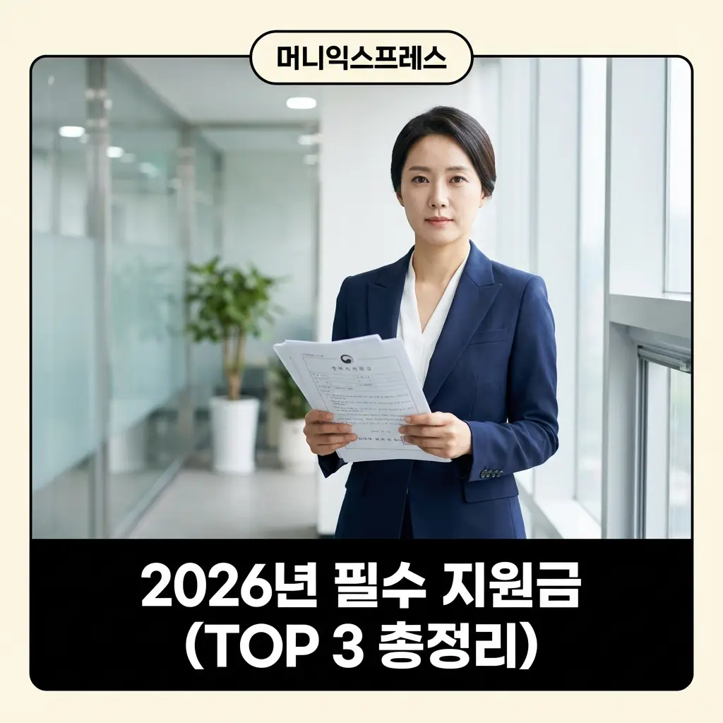2026년 필수 지원금 TOP 3 총정리 근로 육아 월세 지원금 혜택 및 신청 가이드