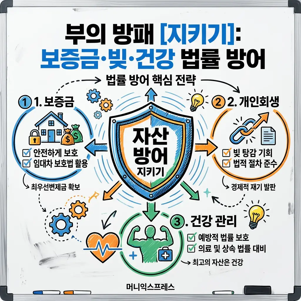 자산 방어 핵심 전략 3가지 보증금 보호 개인회생 건강관리 방법